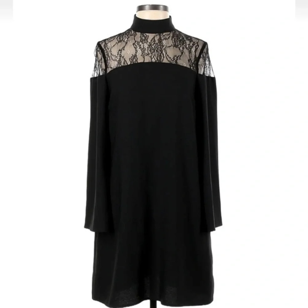 Vintage Nicole Miller New York Black Lace Whimsigoth Dress Size 4 S Cocktail
